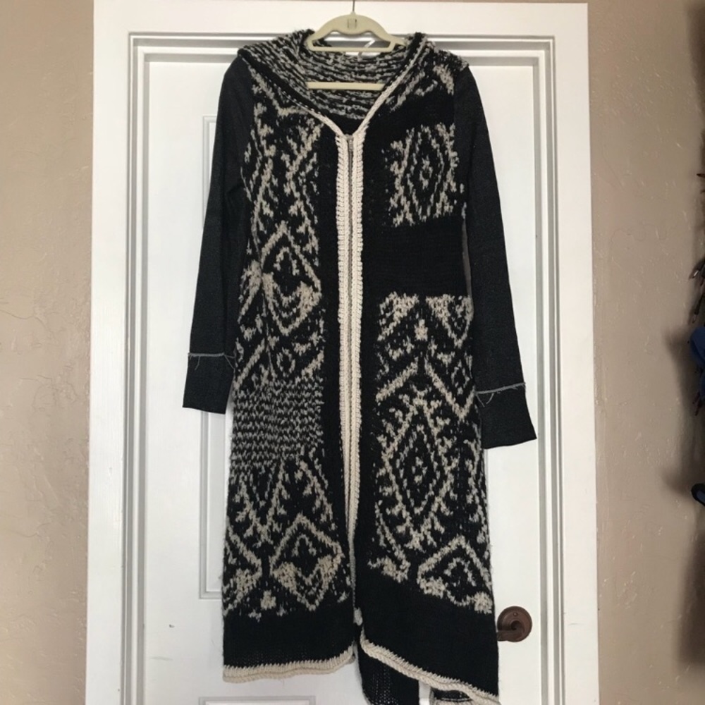 Free People Maxi Knit Cardigan